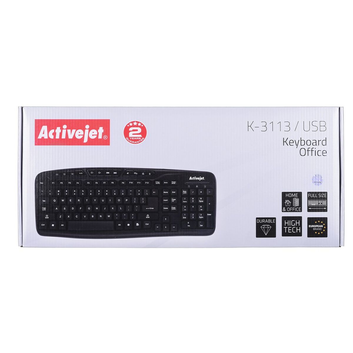 Клавиатура Activejet K-3113 Чёрный QWERTY-5
