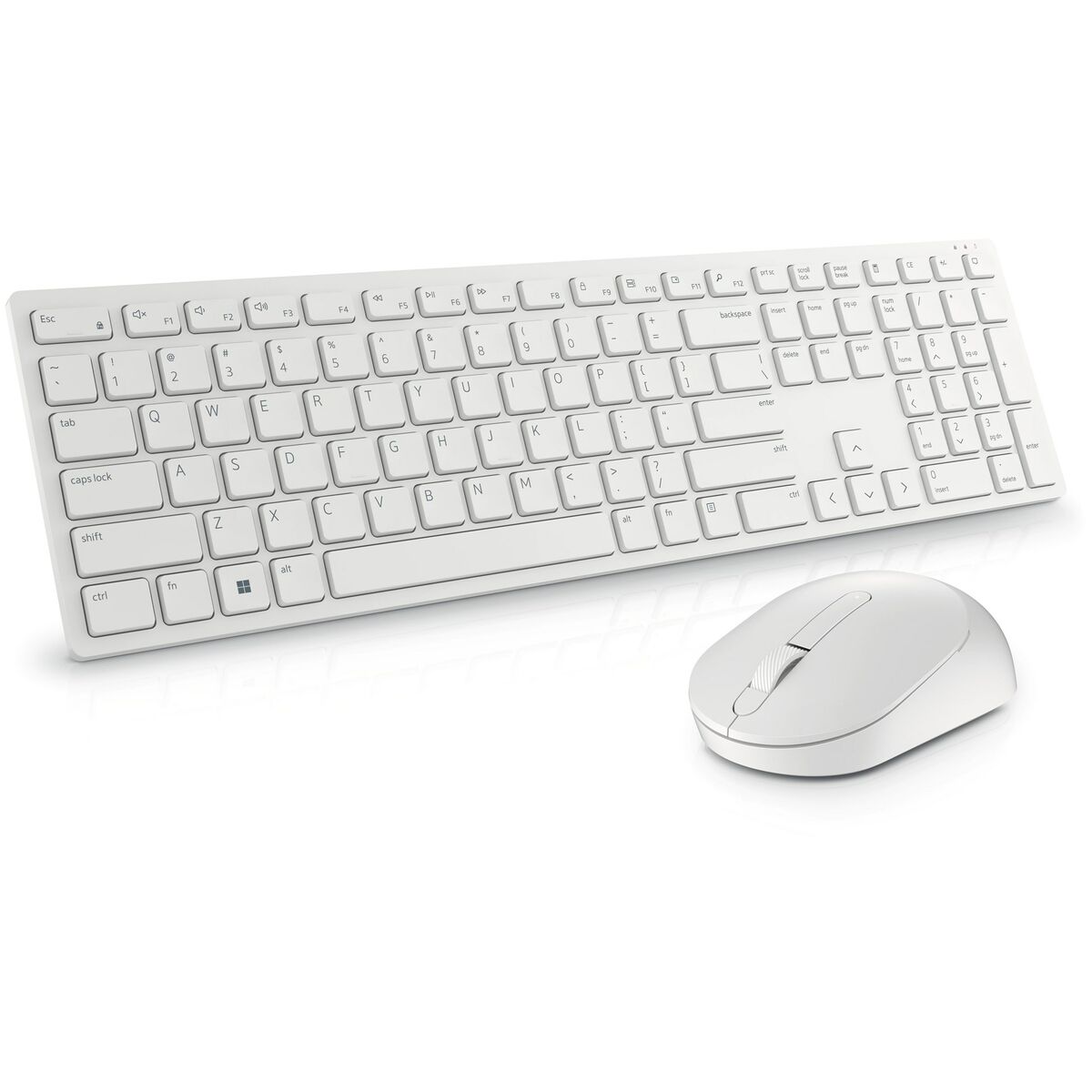 Клавиатура и беспроводная мышь Dell KM5221W-WH Белый Qwerty US-3