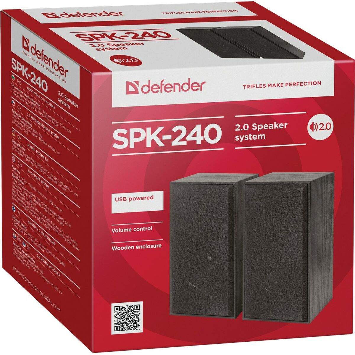 Динамики для ПК Defender SPK-240 Чёрный-3