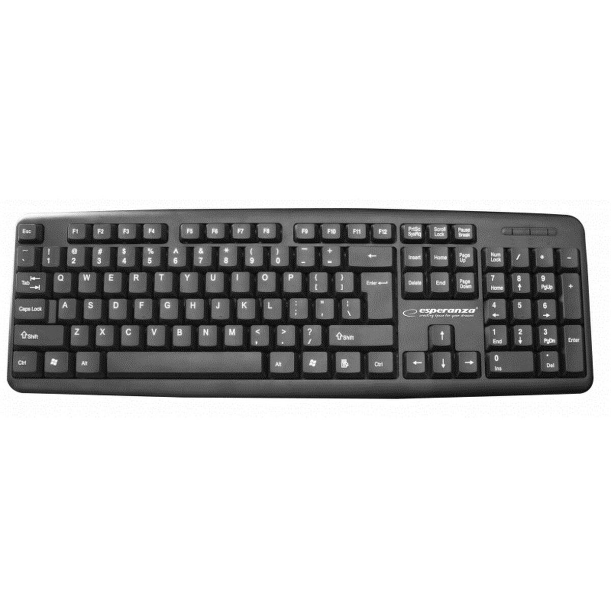 Esperanza Tastatur EK134 Schwarz mehrfarbig einfarbig