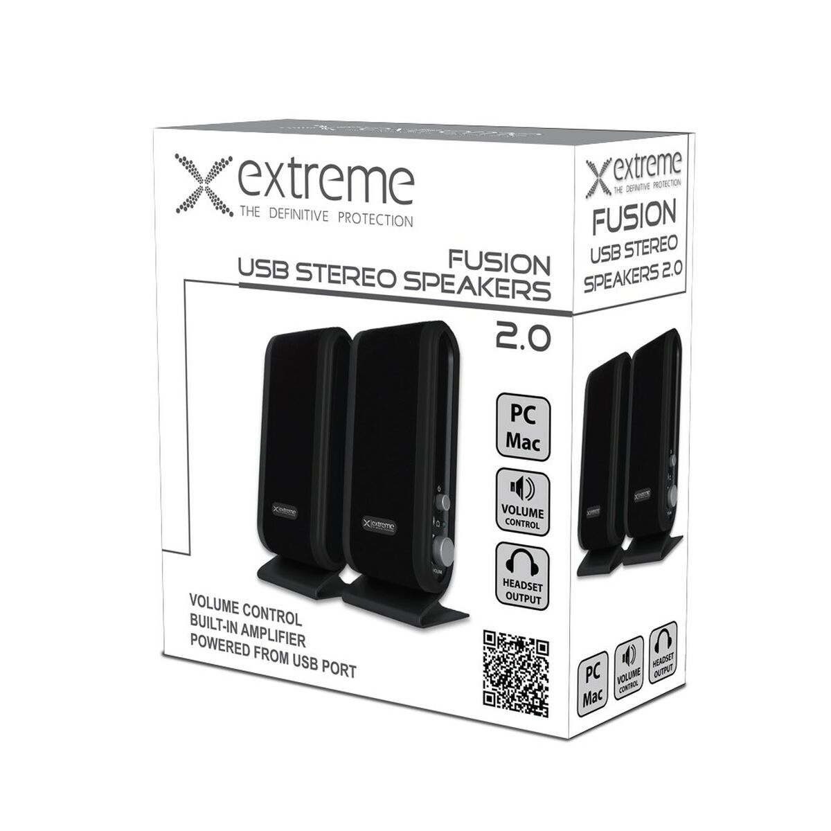 Динамики для ПК Extreme XP102 Чёрный 2 W 4 W-2