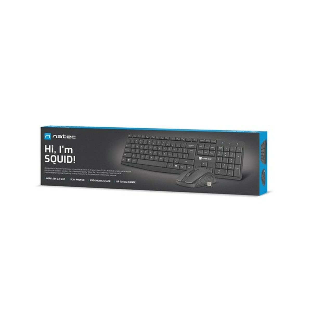 Клавиатура и мышь Natec NZB-1989 Чёрный QWERTY Qwerty US-6