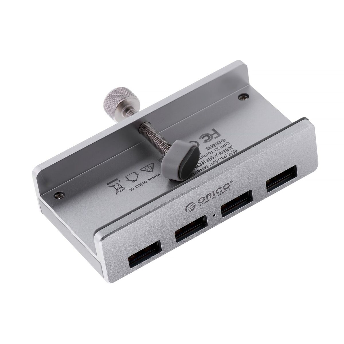 USB-разветвитель Orico ALL-USB3-HUB-4-CLIP Серебристый-4