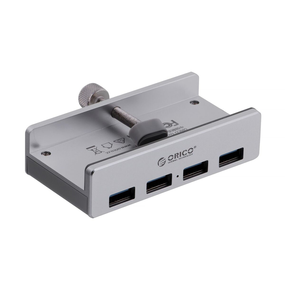 USB-разветвитель Orico ALL-USB3-HUB-4-CLIP Серебристый-7