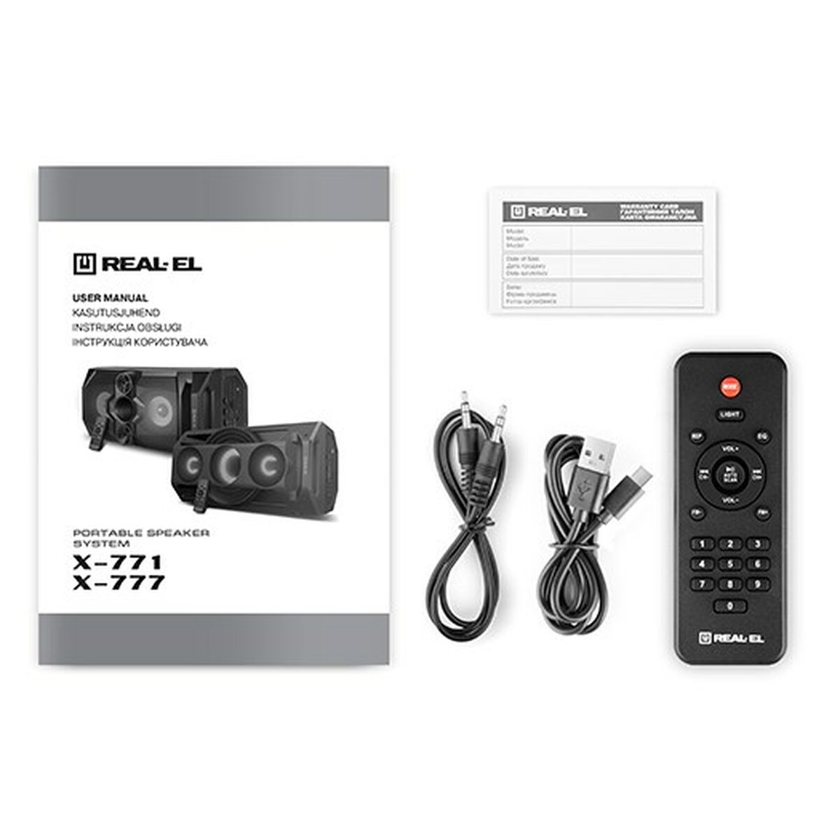 Bluetooth-динамик Real-El REAL-EL X-771 Чёрный Разноцветный-3