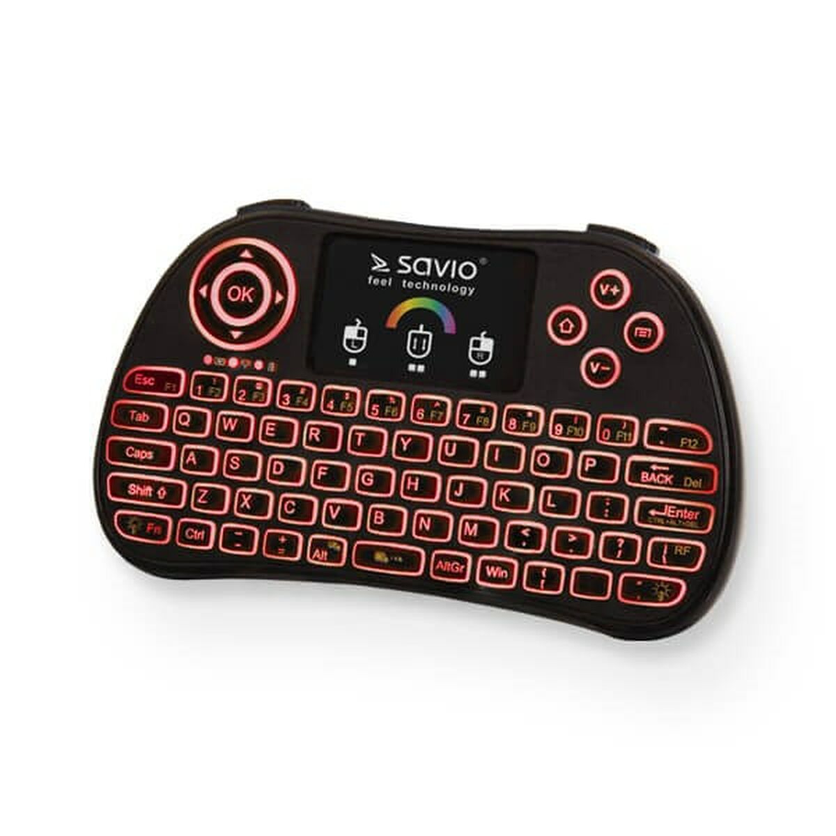 Клавиатура Savio KW-03 QWERTY Английский Чёрный Qwerty US-3