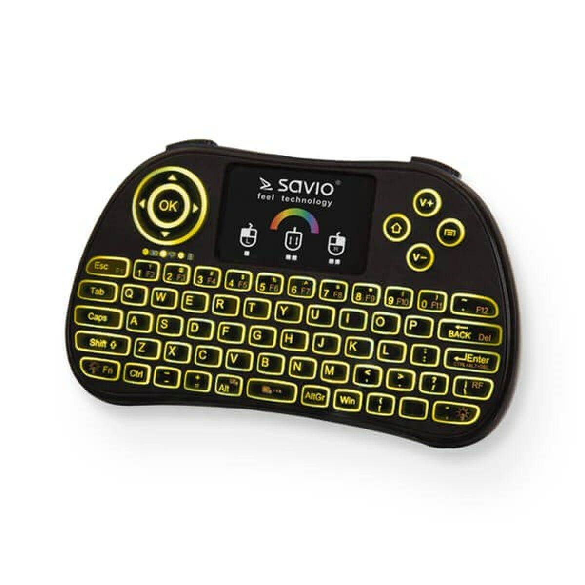 Клавиатура Savio KW-03 QWERTY Английский Чёрный Qwerty US-4