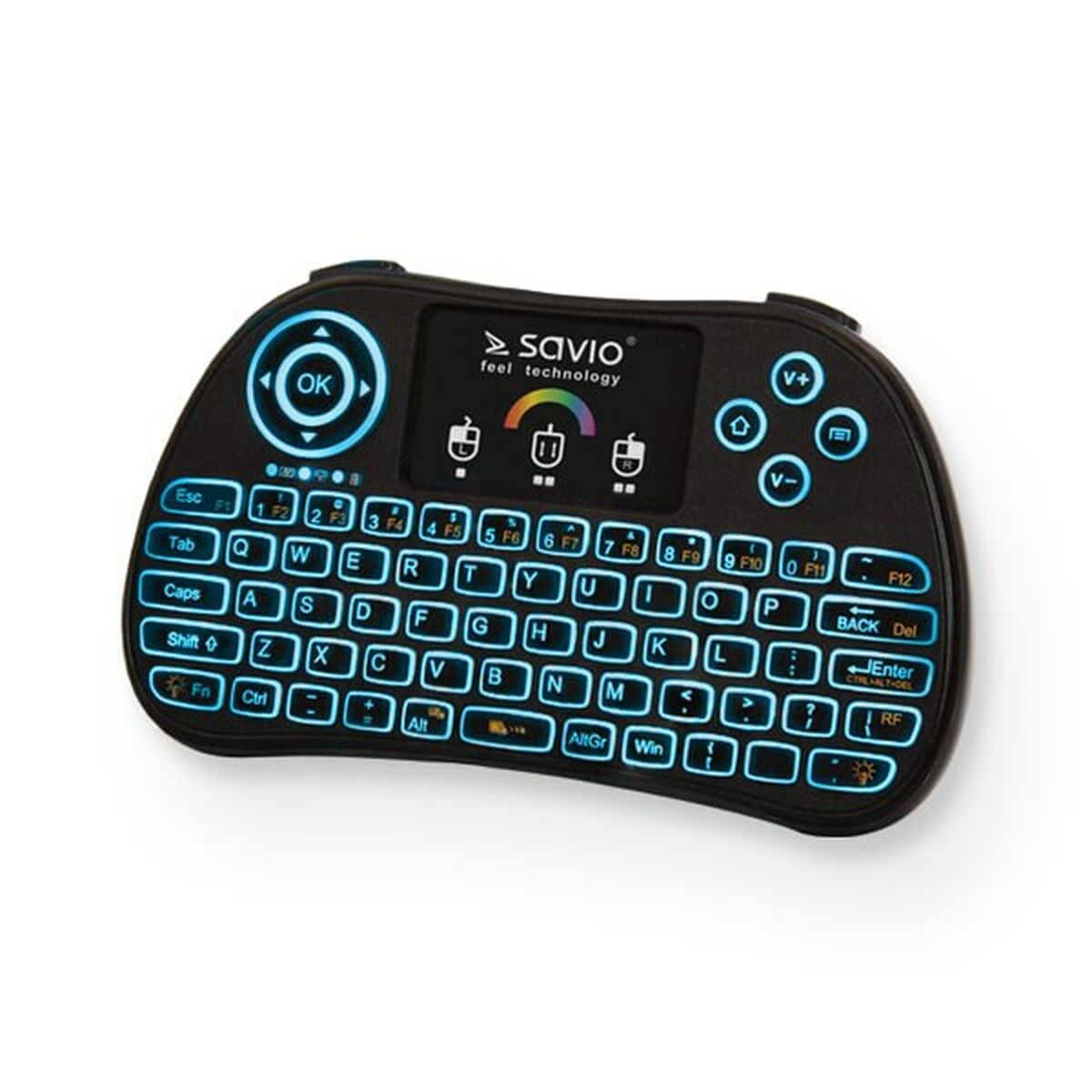 Клавиатура Savio KW-03 QWERTY Английский Чёрный Qwerty US-6