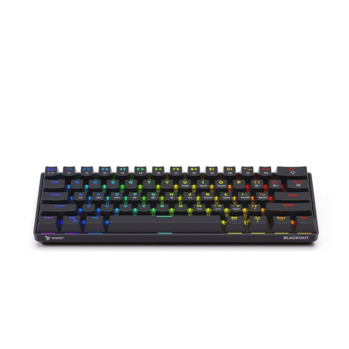 Клавиатура Savio BLACKOUT Чёрный Разноцветный Английский QWERTY-3