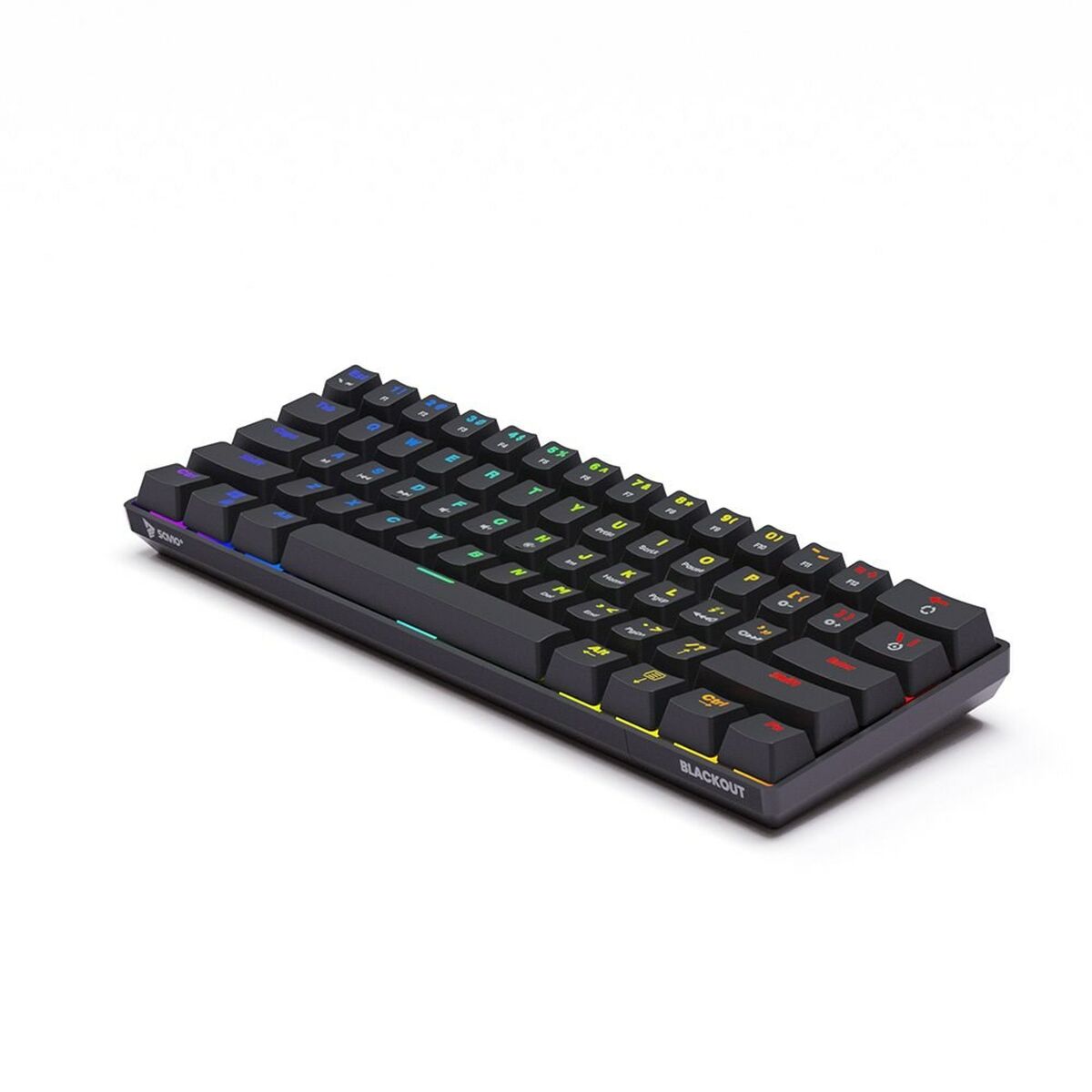 Клавиатура Savio BLACKOUT Чёрный Разноцветный Английский QWERTY-5