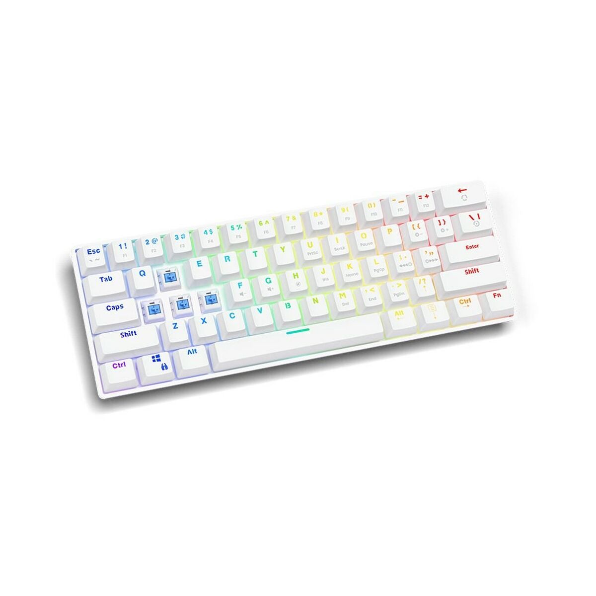 Клавиатура Savio Whiteout Белый Разноцветный Английский QWERTY-2