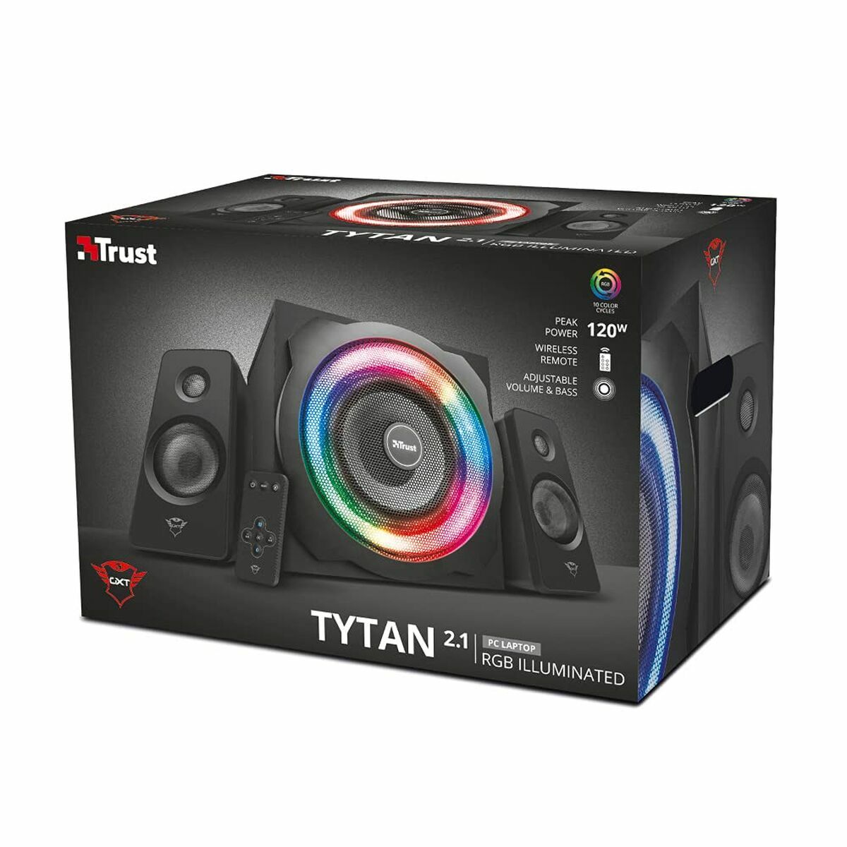 Динамики для ПК Trust GXT 629 Tytan 120 W Чёрный 30 W 60 W 10 W-2
