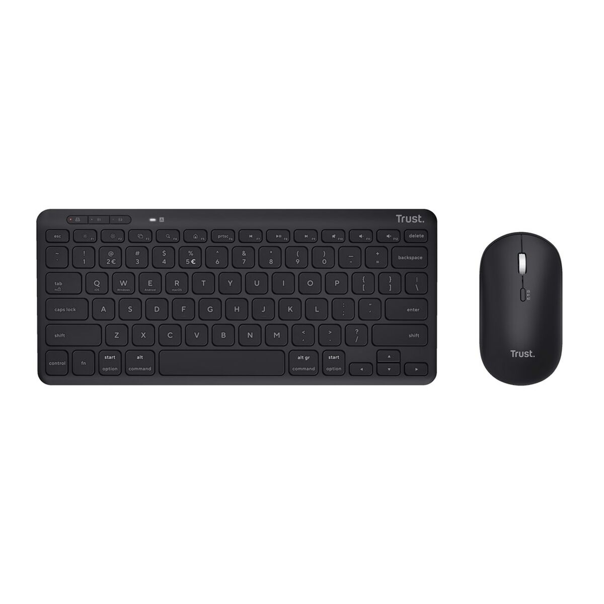 Клавиатура и мышь Trust Lyra Чёрный Монохромный Английский QWERTY-3