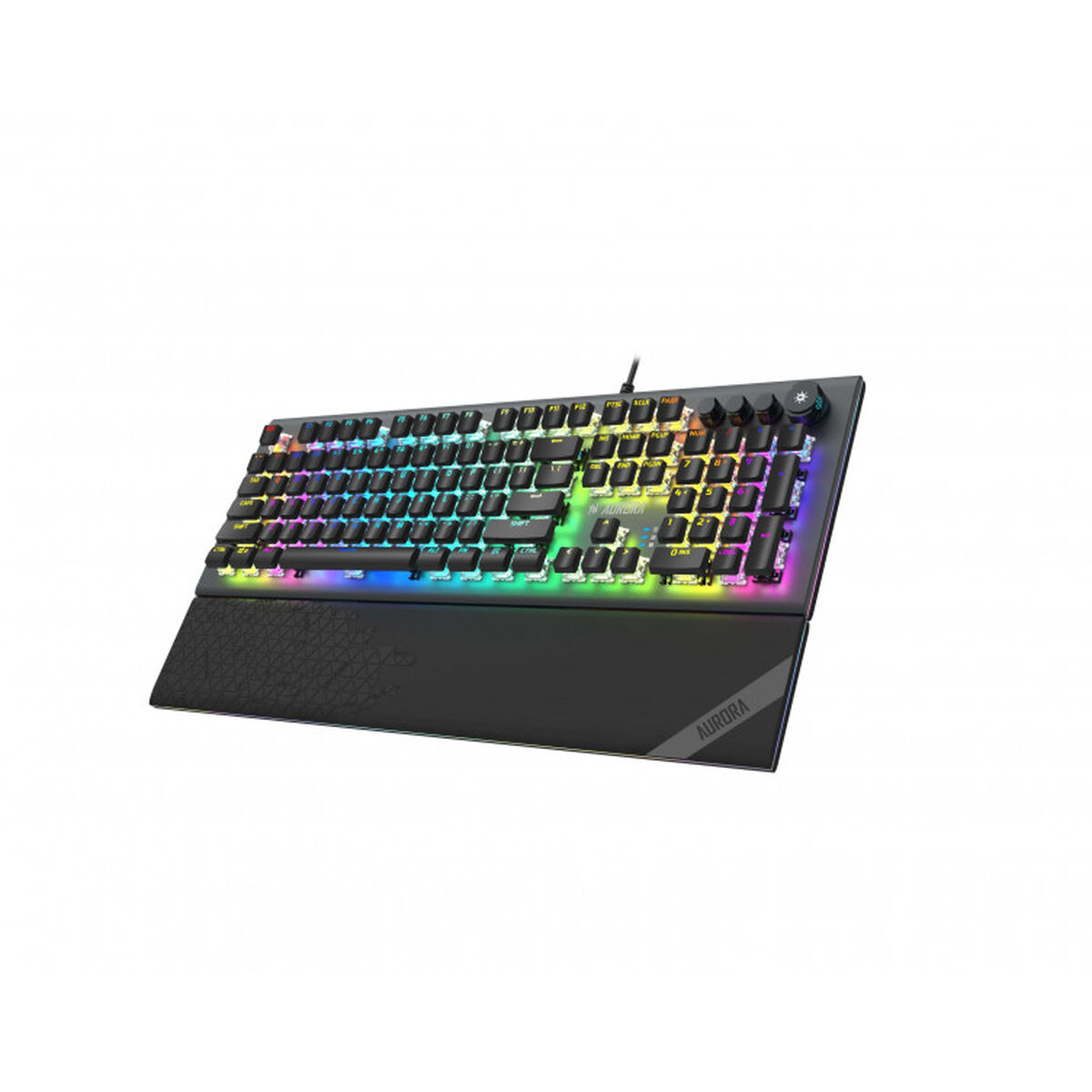 Клавиатура Ibox AURORA K-5 Чёрный Графитовый QWERTY Qwerty US-3