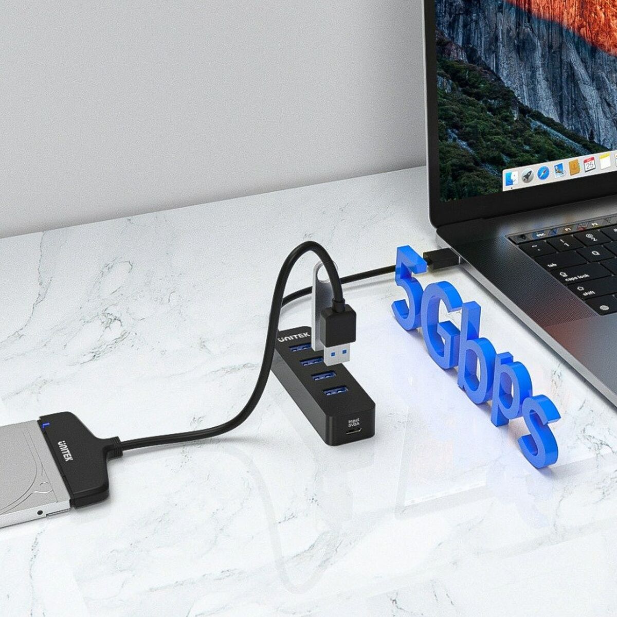 USB-разветвитель Unitek H1117A 10 W-5
