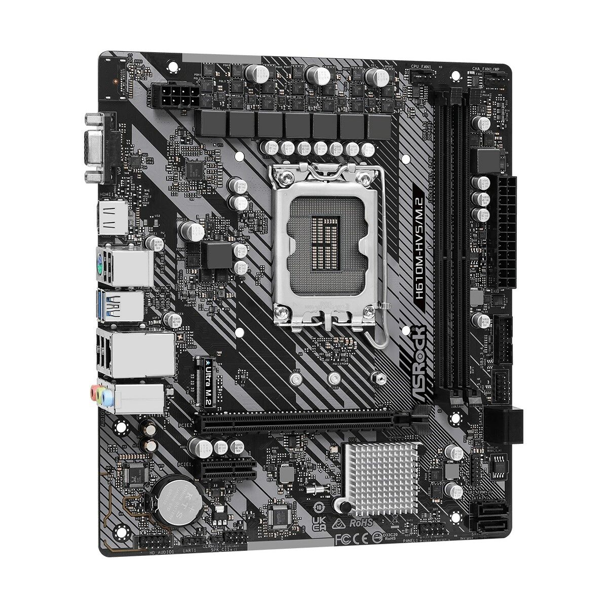 Материнская плата ASRock H610M-HVS/M.2 R2.0 INTEL H610 LGA 1700-4