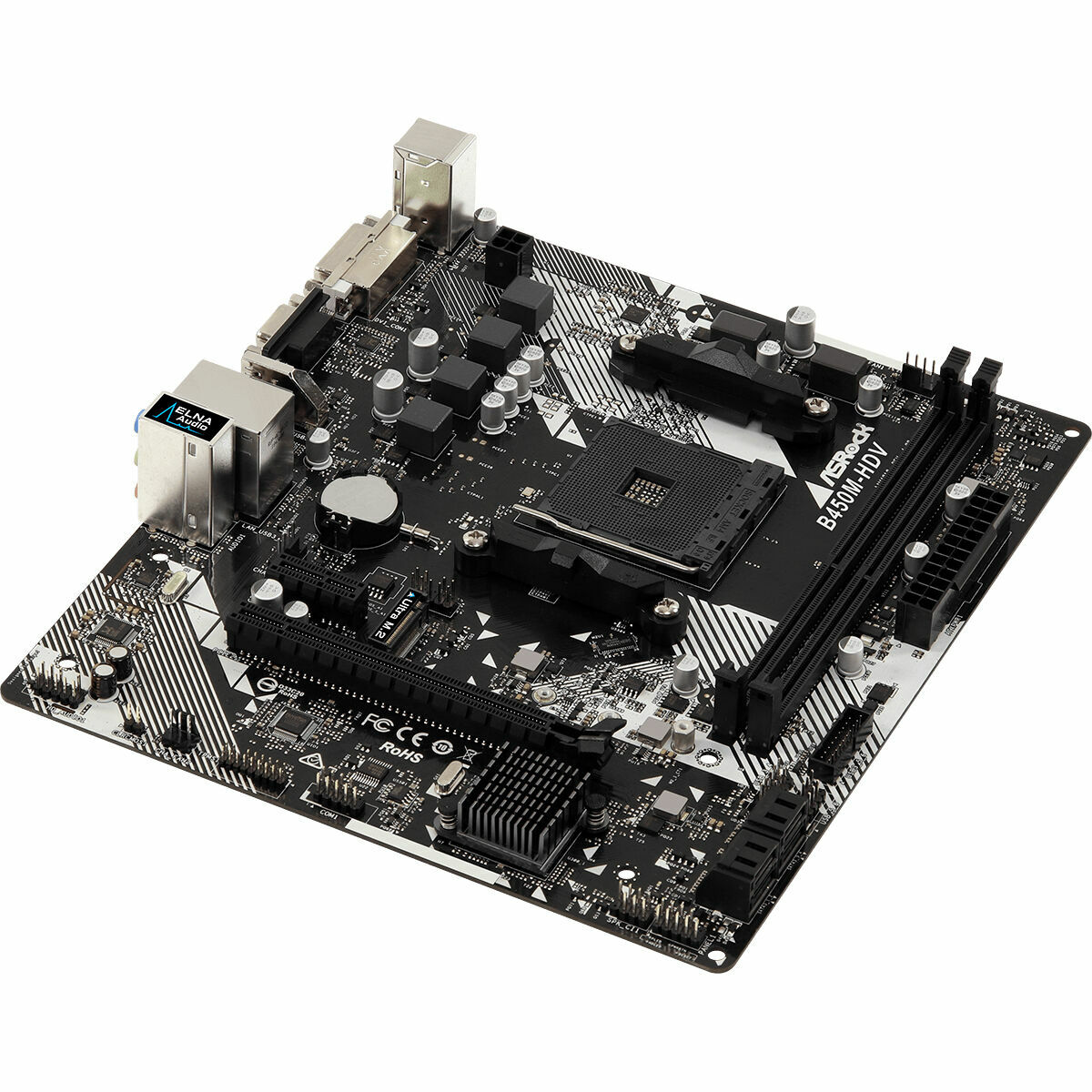 Материнская плата ASRock B450M-HDV R4.0 AMD AM4 AMD B450 AMD-4