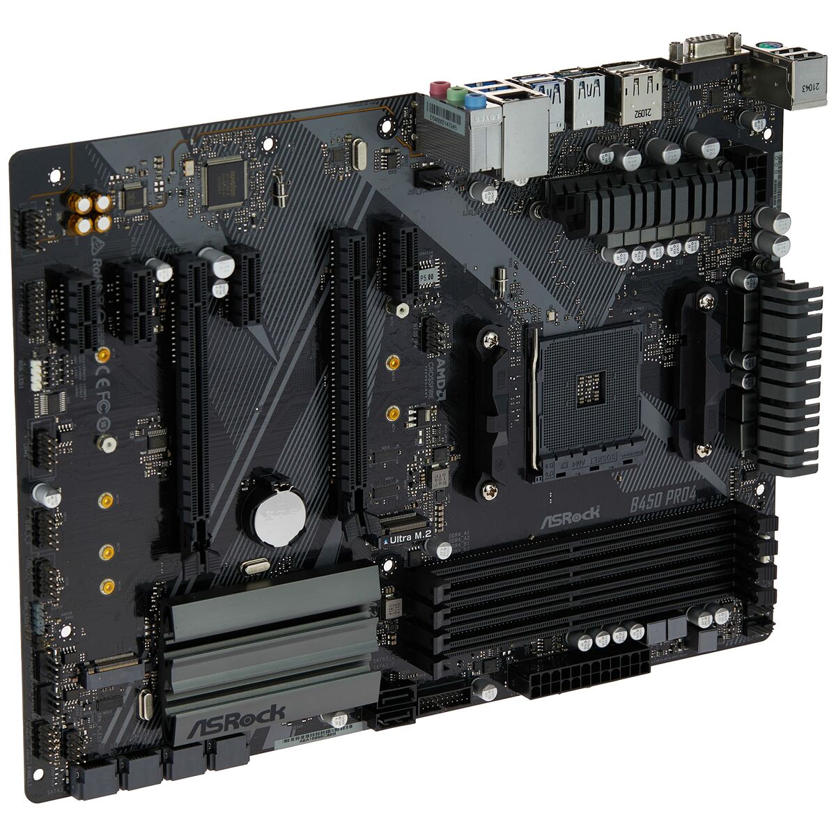 Материнская плата ASRock B450 Pro4 R2.0 AMD B450 AMD AMD AM4-5