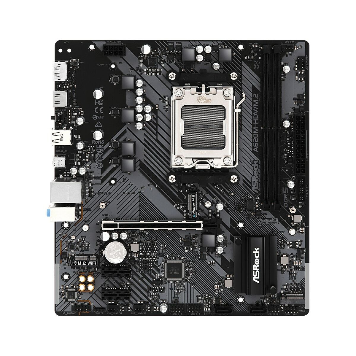Материнская плата ASRock A620M-HDV/M.2 AMD AM5 AMD A620-5