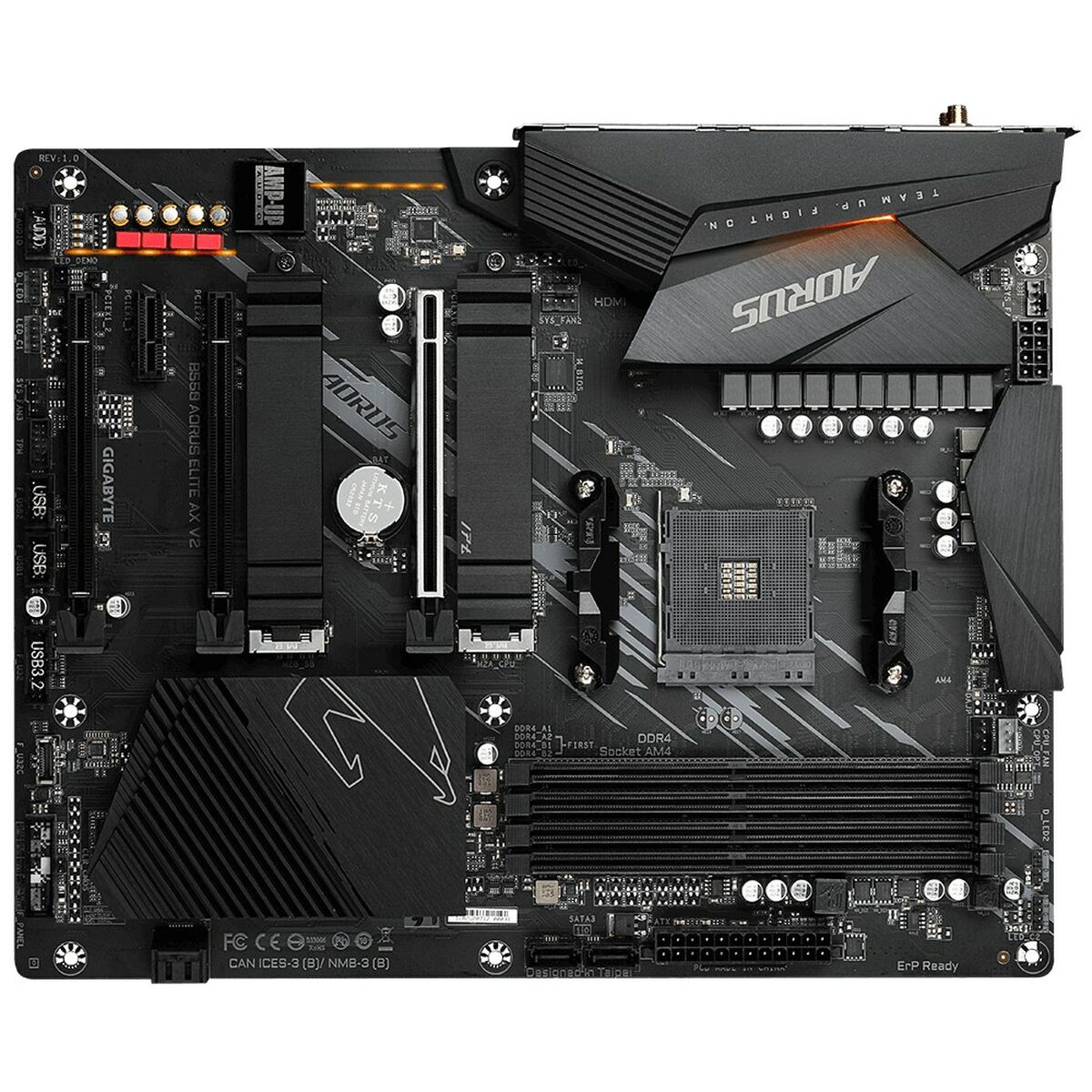 Материнская плата Gigabyte B550 AORUS ELITE AX V2 Intel Wi-Fi 6 AMD B550 AMD AMD AM4-5
