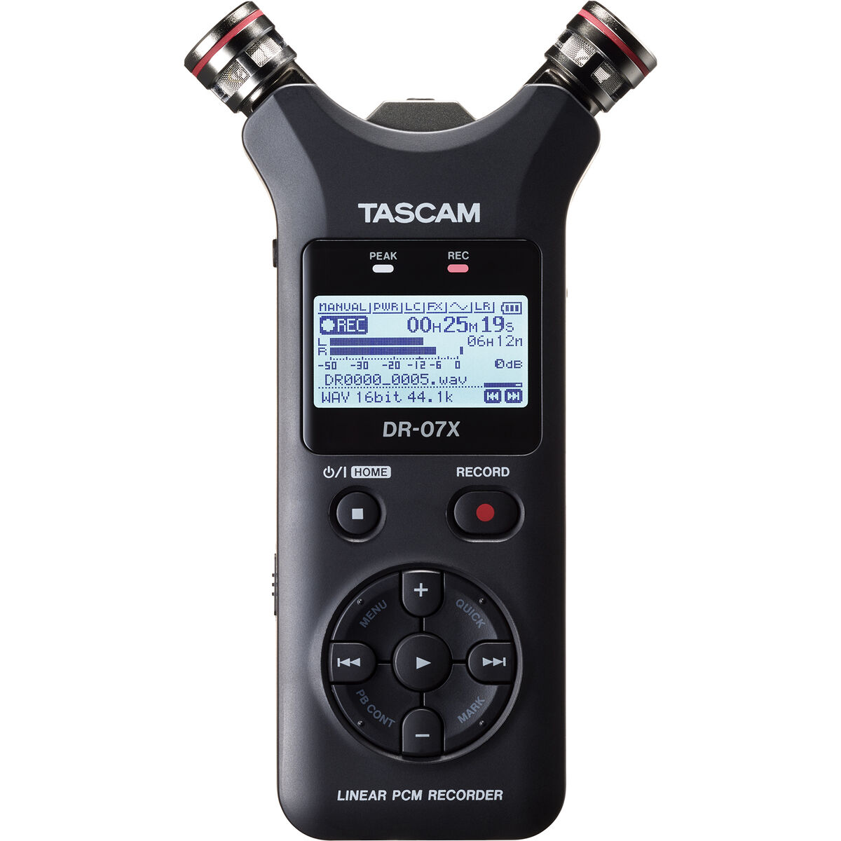 Записывающее устройство Tascam DR-07X Синий Чёрный-5