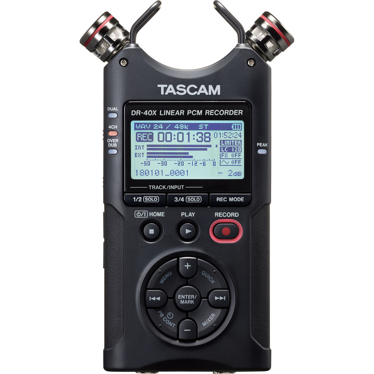 Записывающее устройство Tascam DR-40X Синий Чёрный-4