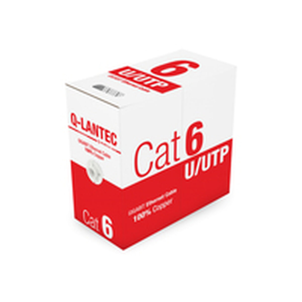 UTP Hard Network Cable Cat. 6 Q-Lantec KIU6PVC305Q Light Grey 305 م-2