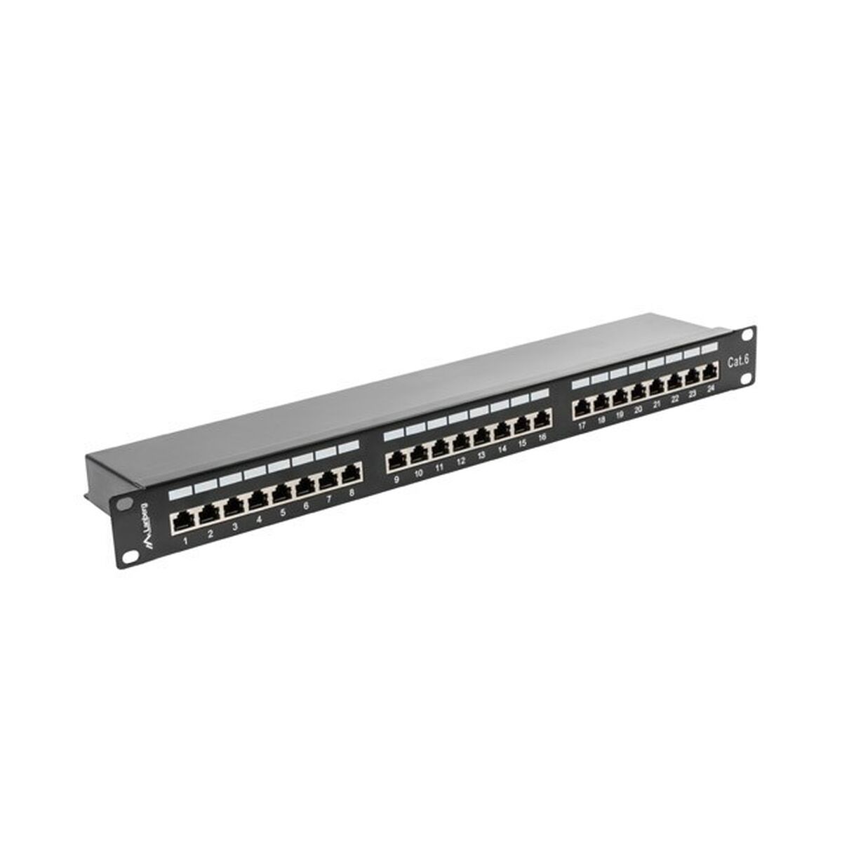 Коммутационная панель 24 порта кат. 6 UTP Lanberg PPS6-1024-B-3