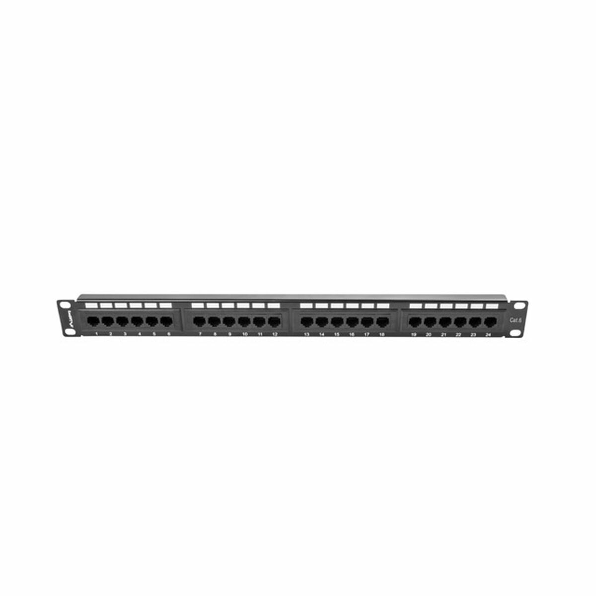 Коммутационная панель 24 порта кат. 6 UTP Lanberg PPU6-1024-B-2
