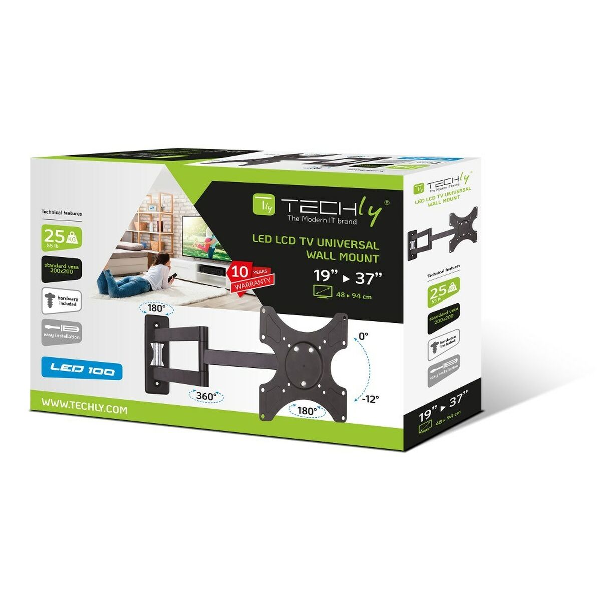 Подставка для ТВ Techly ICA-LCD 2903 19 37 25 kg-7