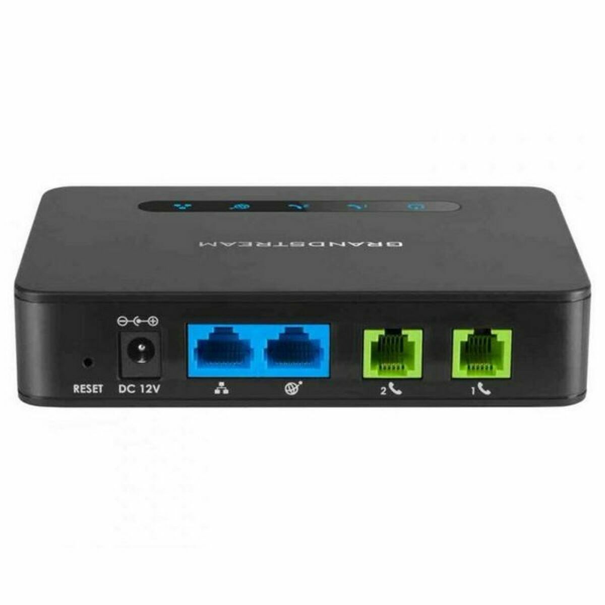Адаптер аналогового телефона Grandstream HT812 Чёрный-2