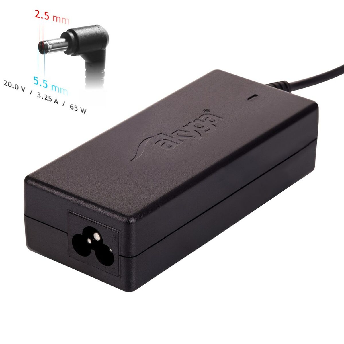 Зарядное устройство для ноутбука Akyga AK-ND-17 65 W-2