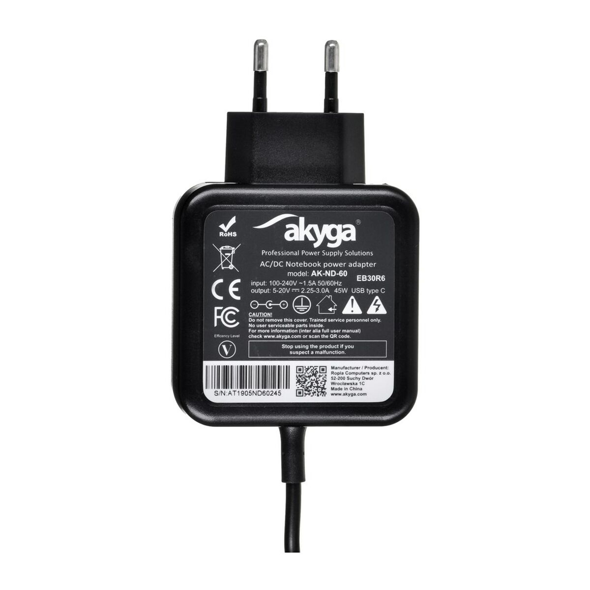 Зарядное устройство для ноутбука Akyga AK-ND-60 45 W-4