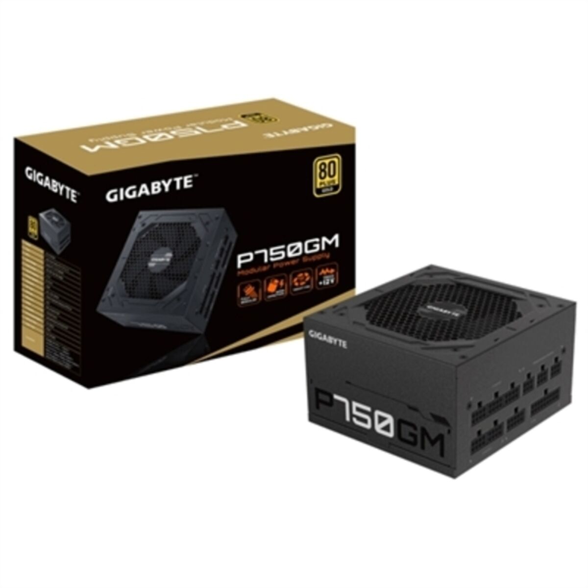 Gigabyte GP-P750GM ATX 750W 750 W Black 80 Plus黄金