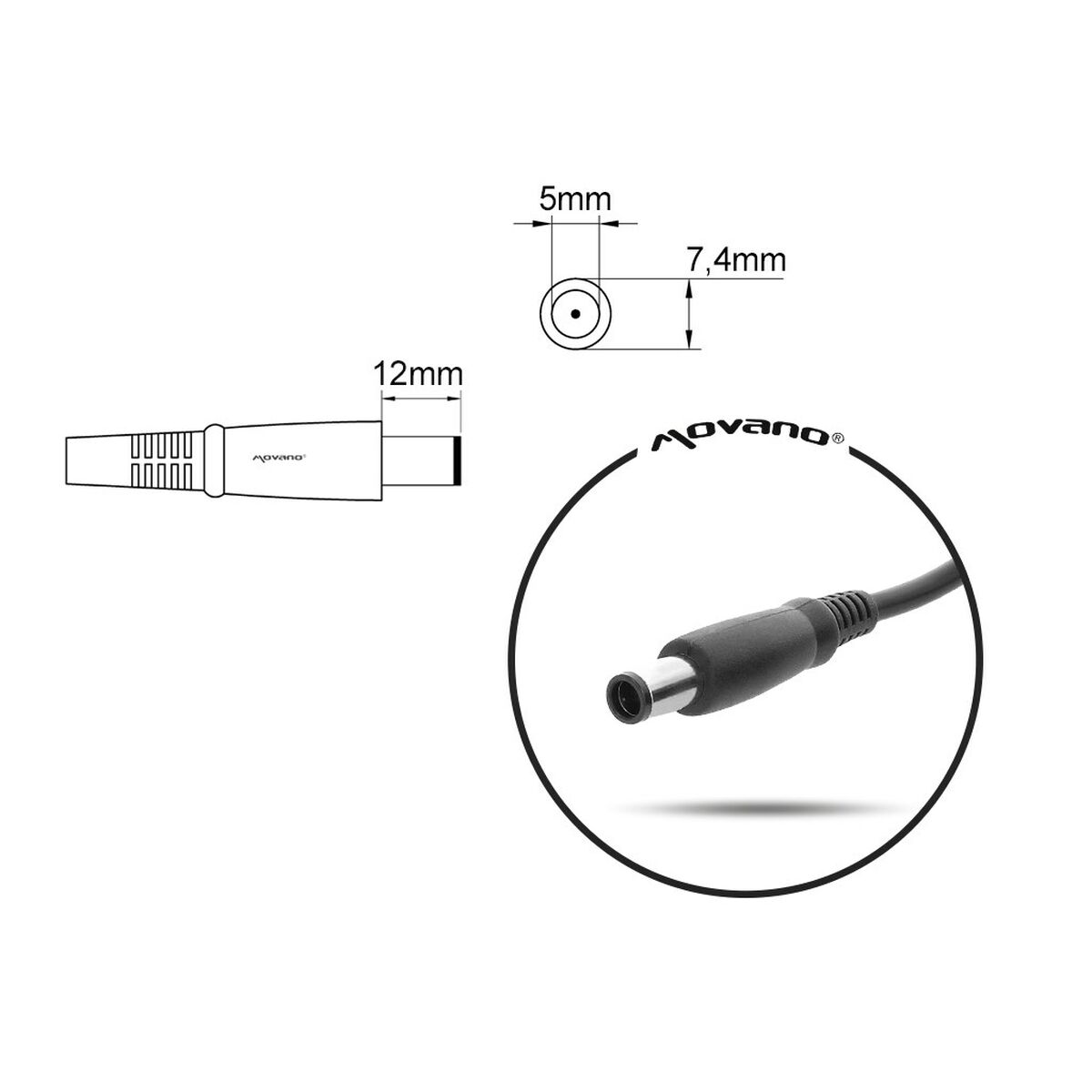 Зарядное устройство для ноутбука Mitsu 5ZM031 65 W-2