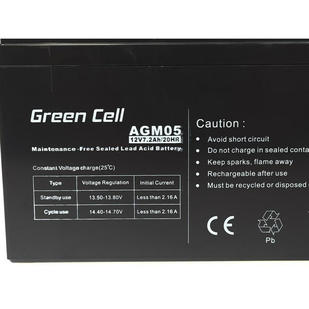 Аккумулятор для Система бесперебойного питания Green Cell AGM05 72 Ah 12 V-5