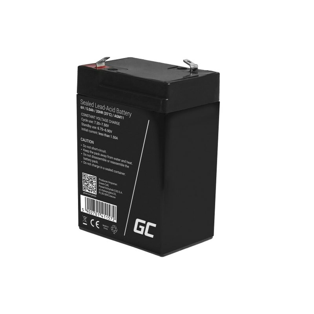Аккумулятор для Система бесперебойного питания Green Cell AGM11 5 Ah 6 V-4