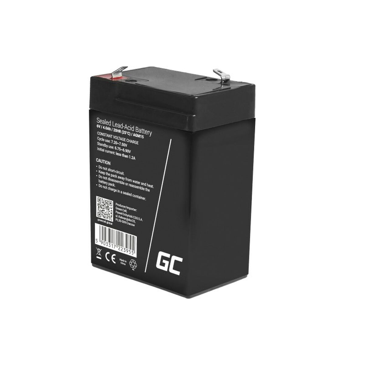 Аккумулятор для Система бесперебойного питания Green Cell AGM15 4 Ah 220 V-3