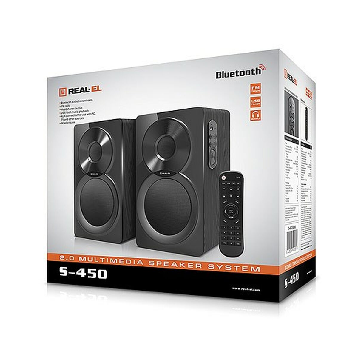 Динамики для ПК Real-El Чёрный 46 W-2