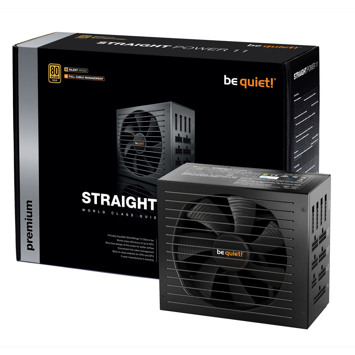 التزويد بالطاقة كن هادئاً Straight Power 11 ATX 750 W 150 W 6 W 80 Plus Gold-3