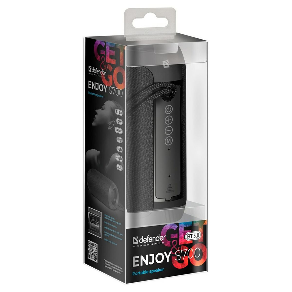 مكبر صوت البلوتوث Defender 65701 Black 2100 W 10 W-2