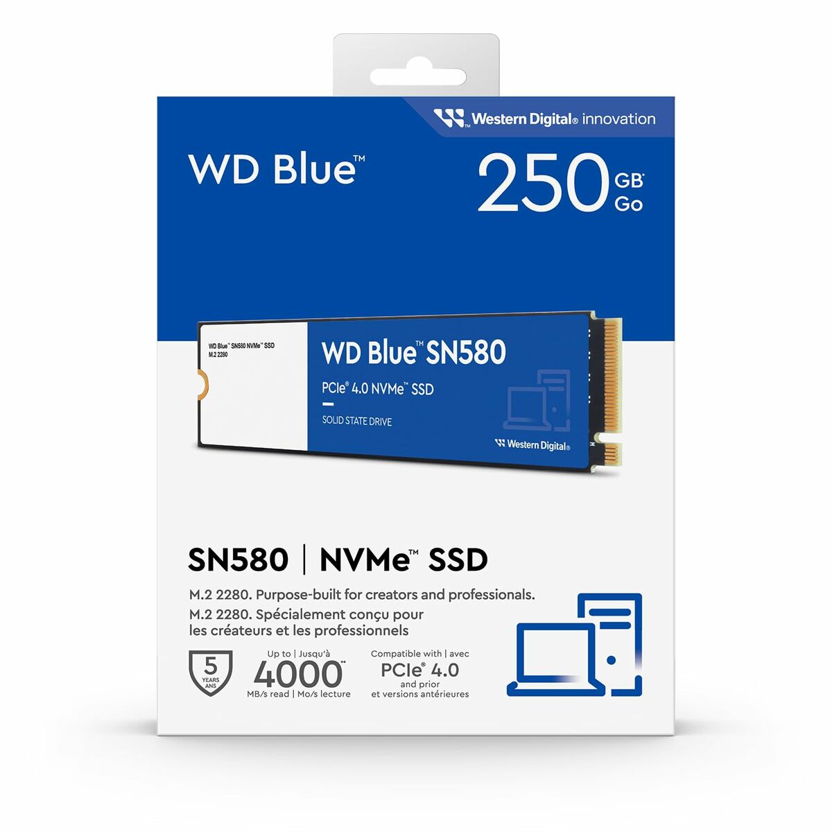 Western Digital Blue SN580 TLC 250 GB SSD Hard Drive-3