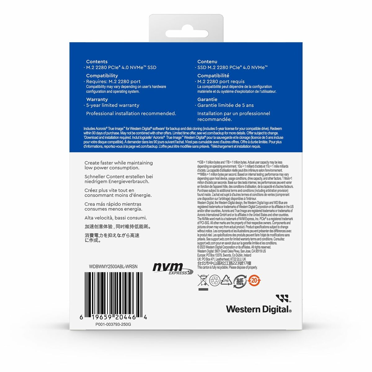 Western Digital Blue SN580 TLC 250 GB SSD Hard Drive-4