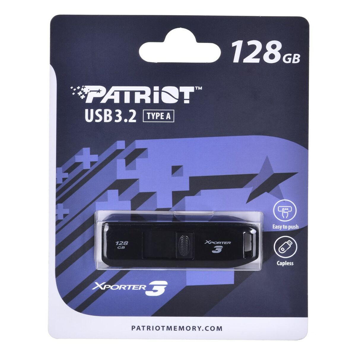 USВ-флешь память Patriot Memory Xporter 3 Чёрный 128 Гб-2