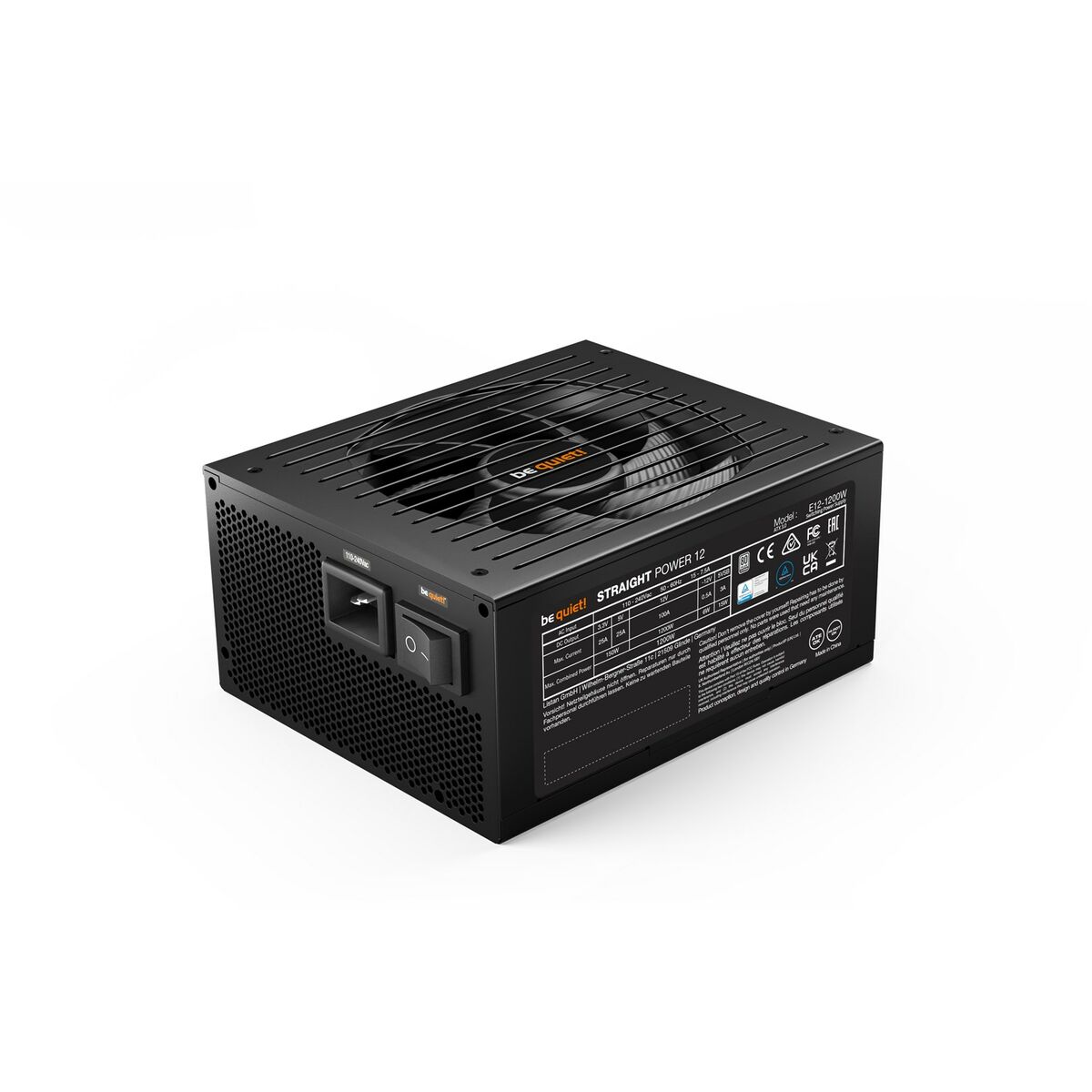 Источник питания Be Quiet! BN339 1200 W RoHS CE 80 PLUS Platinum WEEE ENERGY STAR модульная ATX-2