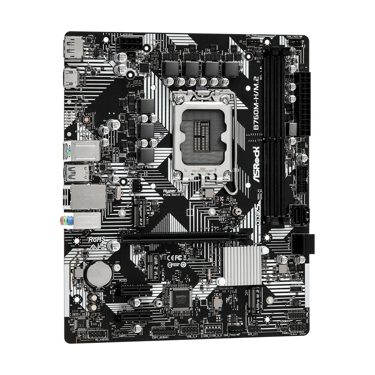 Материнская плата ASRock B760M-H/M.2 LGA 1700 Intel B760-2