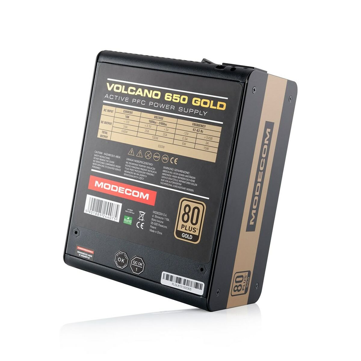 Modecom Volcano 650 Gold 650 W 6 W ATX 80 Plus Gold Power Supply-4