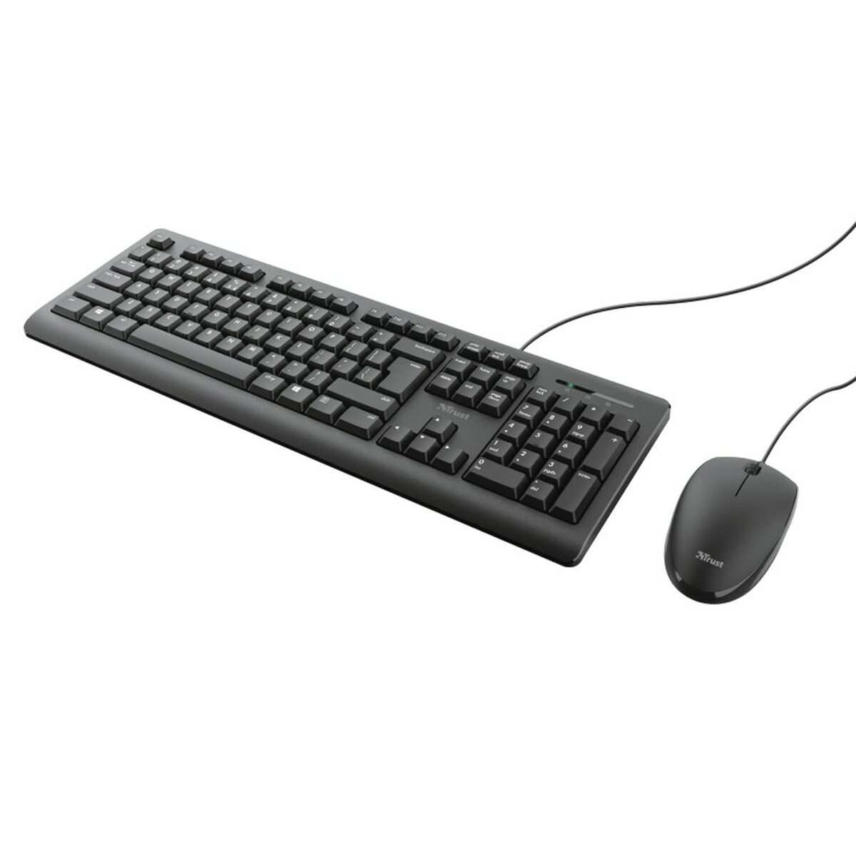 لوحة المفاتيح و Mouse Trust 23970 Black Qwerty US-3