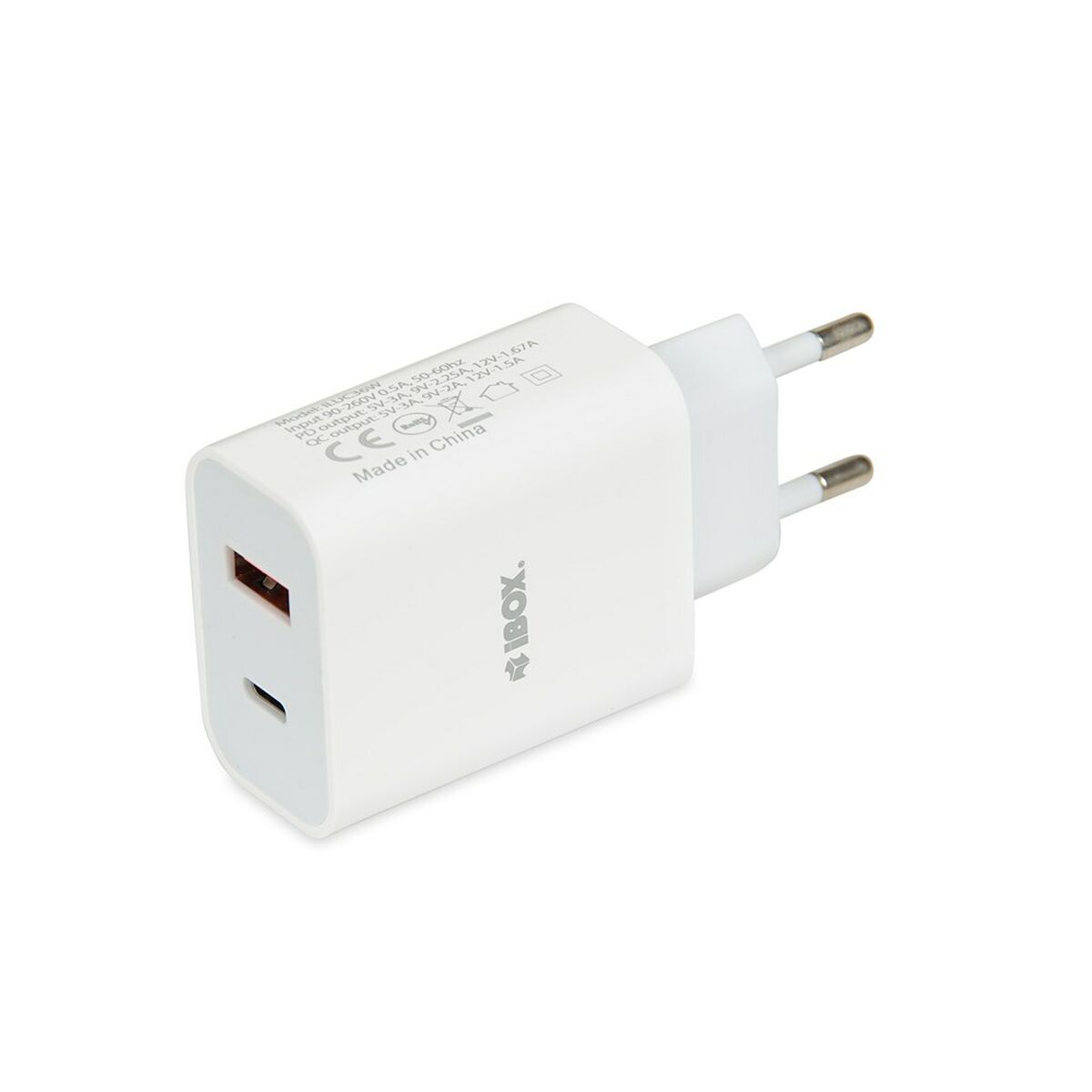 Network charger Ibox ILUC36W White 20 W-6
