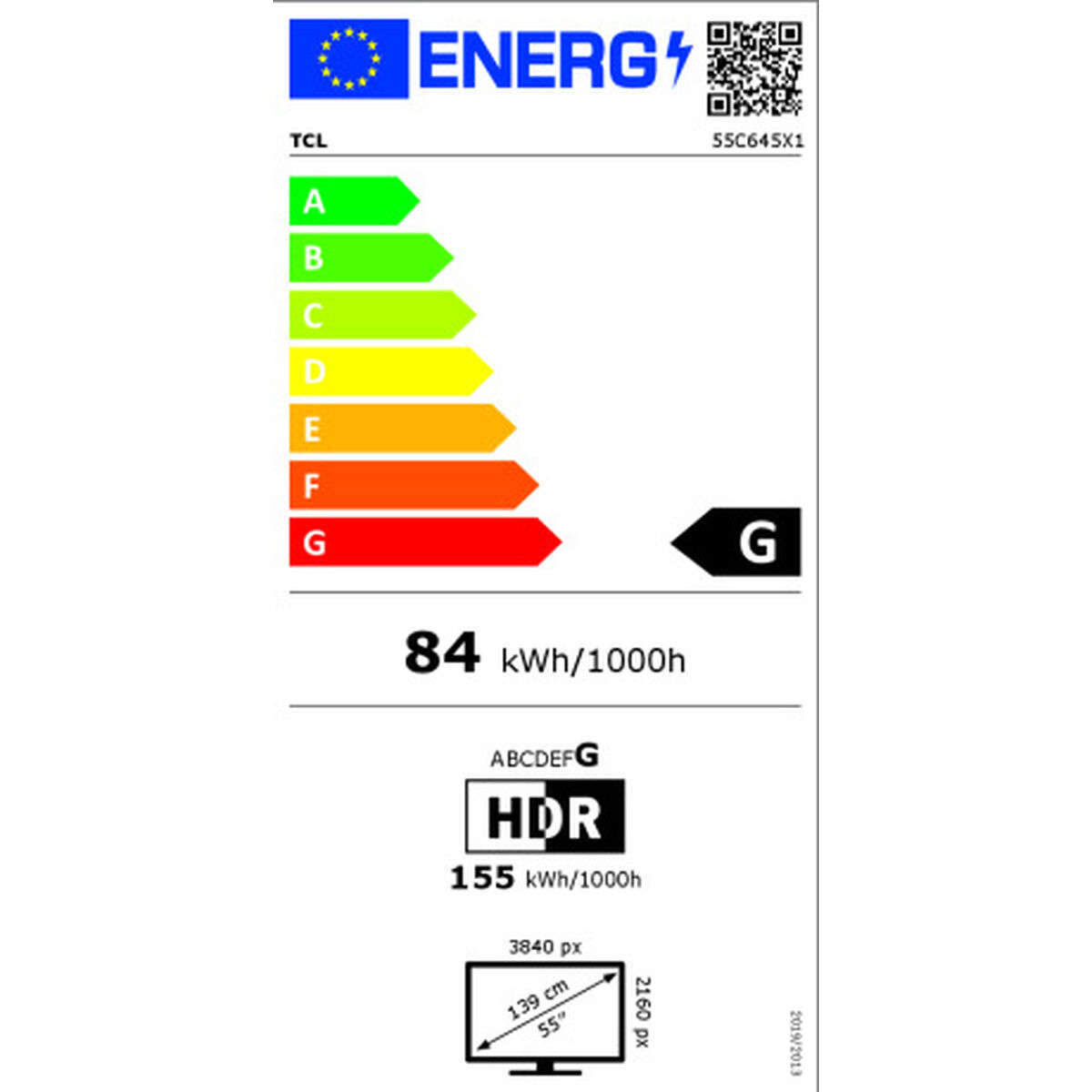 تلفزيون ذكي TCL 55C645 4K Ultra HD 55 HDR QLED Direct-LED-7